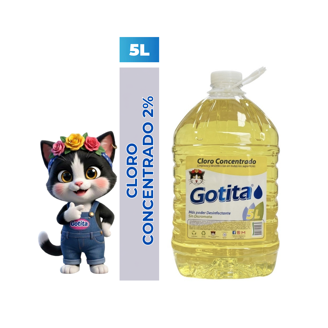 Cloro Concentrado 2 % Gotita 5L